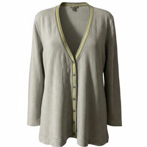 J Jill Cardigan Sweater,Sz 3X, Wool, Viscose, Minimalist, Geometric, Knit, Tunic